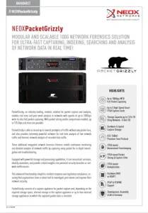 PacketGrizzly - 100G Packet Capture Appliance - Datasheet Download