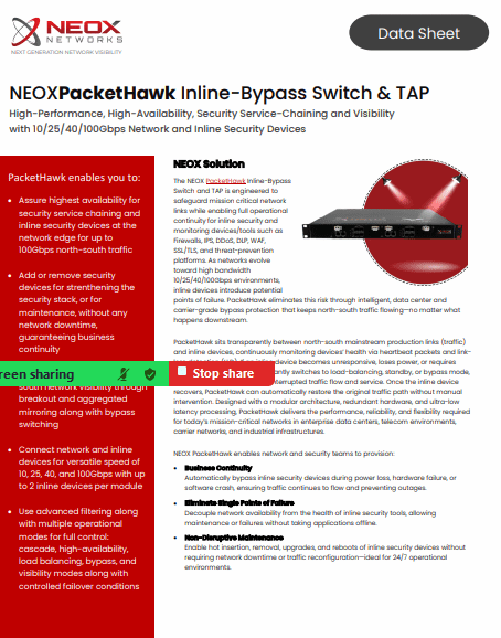 PacketHawk Data Sheet