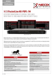 PacketLion Network-Packet-Broker - NX-PBPL-1M - Datasheet Download