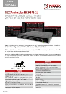 PacketLion Network-Packet-Broker - NX-PBPL-2L - Datasheet Download