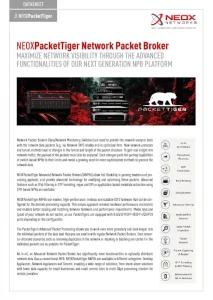 Datasheet - PacketTiger Network Packet Broker